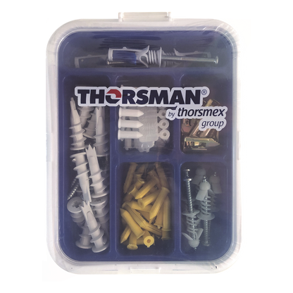 Kit para Sistemas de Fijación en Yeso, Muros Falsos, Tabique hueco, Uso en interiores (91 piezas)