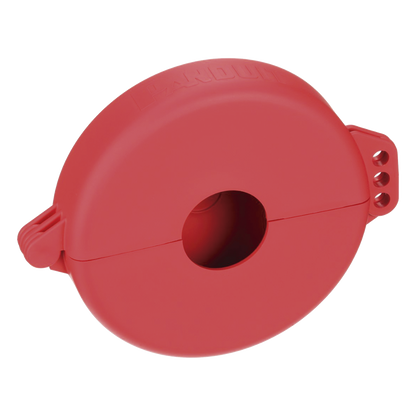 Dispositivo de Bloqueo LOTO para Válvulas de Compuerta, Para Diámetros de 3 a 6.5", Color Rojo