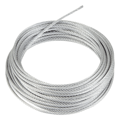 Rollo o carrete de 30 Metros de Retenida de 1/8" de Alta Resistencia, Galvanizado clase A.