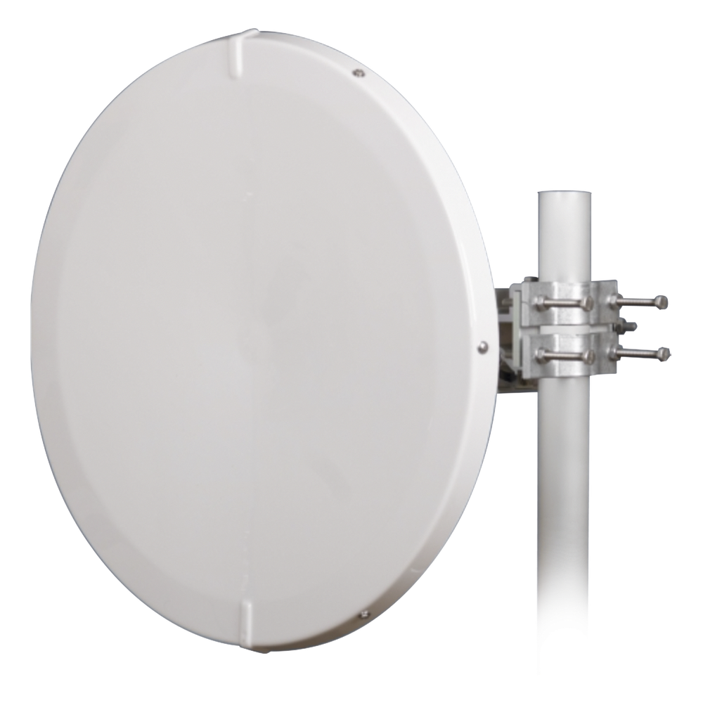 Antena Direccional de Alto Rendimiento / 30.5 ± 1 dBi / 2 ft / 5.9-7.125 GHz / Conectores RP-SMA / Alto Aislamiento al Ruido / Fácil Montaje y