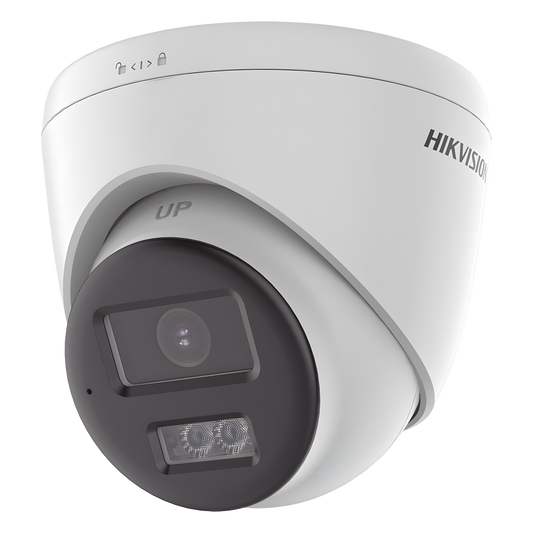 [Audio Bidireccional + Dual Light + ColorVu] Turret TURBOHD 4K (8 Megapixel) / Lente 2.8 mm / 40 mts IR EXIR + 40 mts Luz Blanca / Micrófono y Bocina