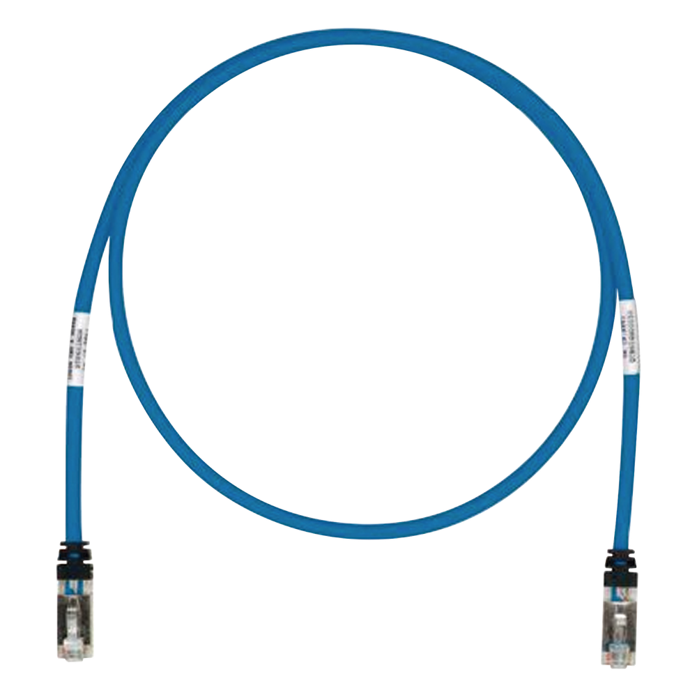 Patch Cord Cat6A, Blindado S/FTP, CM/LS0H, 3.05 Metros (10 Pies), Color Azul