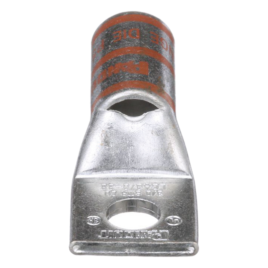 Zapata de compresión LCA3/0-38-X para cal. 3/0 Awg, Barreno para tornillo prisionero de 3/8, 1 Pz