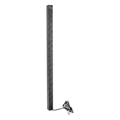 PDU Vertical para Rack con 18 Tomas NEMA 5-15R, 15A, 1.22 m (48 in) de Altura, Acero Color Negro