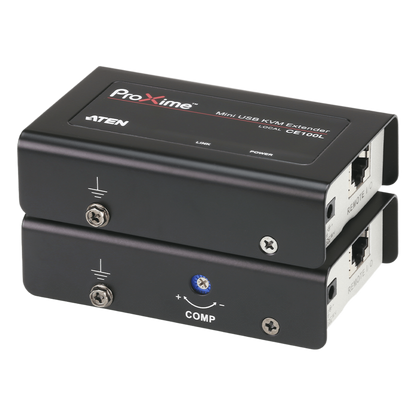 Extensor KVM USB | Acceso remoto PC | Hasta 100 m Cat5e | 1920x1200 | Protección ESD | Ajuste deskew