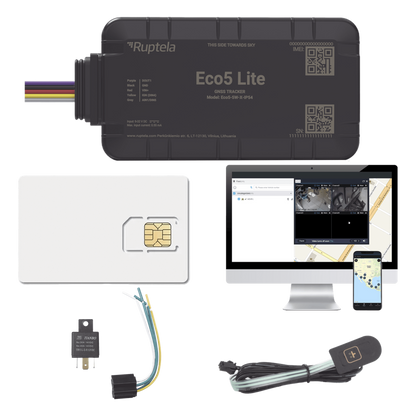Rastreador Vehicular y Monitoreo de Flota / BLE 5.0 y GNSS / LTE CAT1 y LTE-M con Respaldo 2G / GNSS U-blox / MiKado IP54 / -20 °C a +40 °C