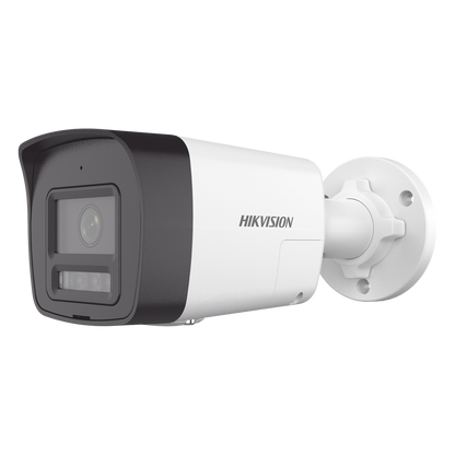[PROTECCIÓN ACTIVA] Bala IP 4 Megapixel / Lente 2.8 mm / Dual Light (30 mts IR + 20 mts Luz Blanca) / Audio de Dos Vías / Luz Intermitente y Alerta