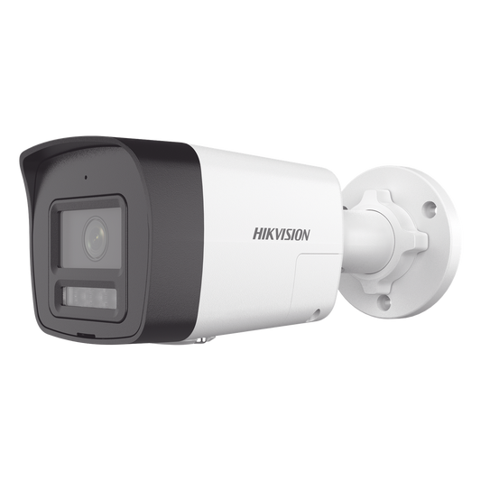 [PROTECCIÓN ACTIVA] Bala IP 4 Megapixel / Lente 2.8 mm / Dual Light (30 mts IR + 20 mts Luz Blanca) / Audio de Dos Vías / Luz Intermitente y Alerta