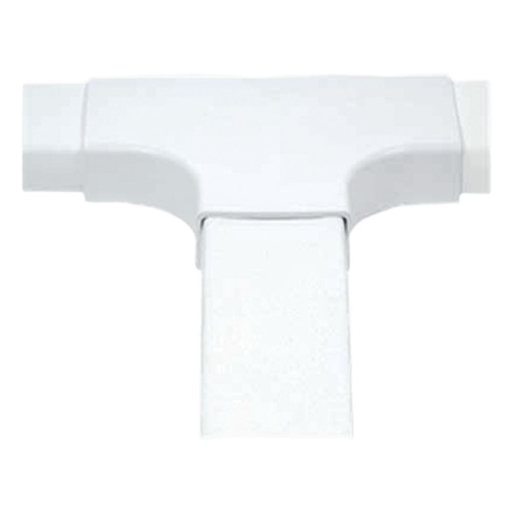 Sección en "T" color blanco de PVC auto extinguible, para canaleta PT48 (6140-01002)