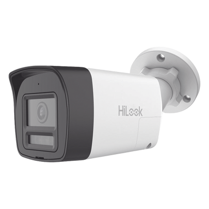 [Audio Bidireccional + Dual Light + ColorVu] Bala TURBOHD 2 Megapixel (1080p) / Lente 2.8 mm / 30 mts IR EXIR + 20 mts Luz Blanca / Micrófono y
