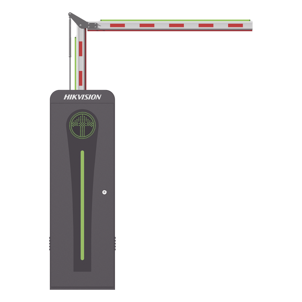 Barrera Vehicular con Brazo Articulado Iluminado Led 3 mts INCLUIDO (1.5 + 1.5) / Derecha / Alto Desempeño / Brushless / Semáforo Rojo-Verde en
