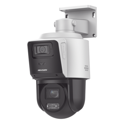 [TandemVu] PTZ IP 4 Megapixel con Cámara Panorámica 4 Megapixel / 4X Zoom / Dual Light (40 mts IR + 30 mts Luz Blanca) / ACUSENSE / IP66 / PoE+
