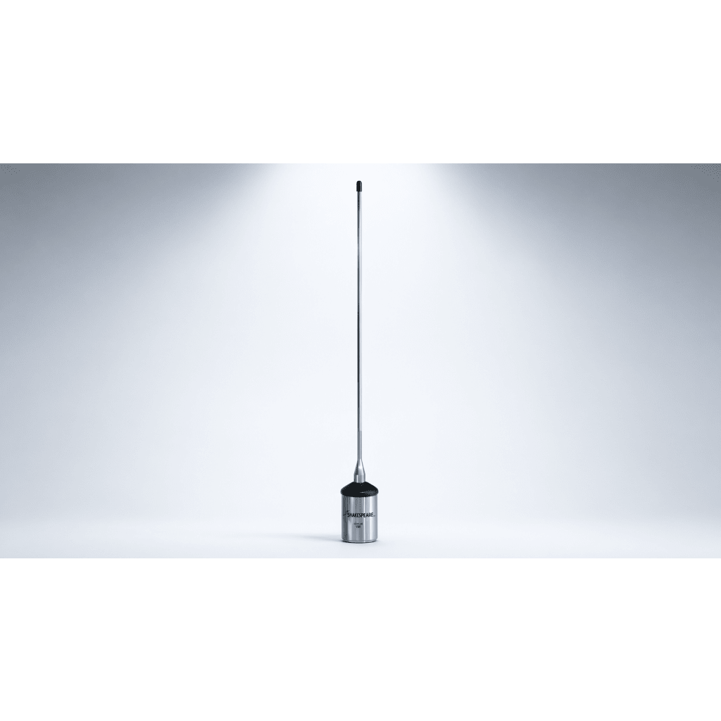 Antena Marina VHF SHAKESPEARE 5241-R / Látigo Acero Inoxidable / 3 dB / 50 W / Bobina Sellada / Cable RG-58 4.5 m (15 ft) / 1.02 m (3.3 ft) / Banda