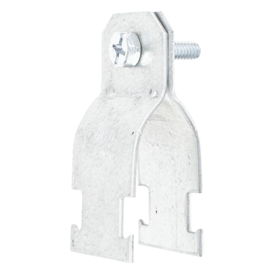 Abrazadera Unicanal para Conduit Pared Gruesa y PVC de 1/2" (13 mm).