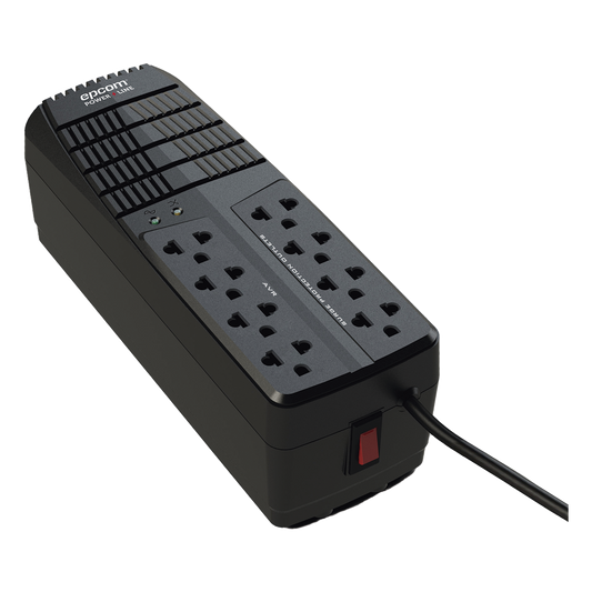 Regulador de Voltaje 2000 VA-1000 W / 4 Contactos con AVR / 4 Contactos con Supresor de Picos / Protección RJ11