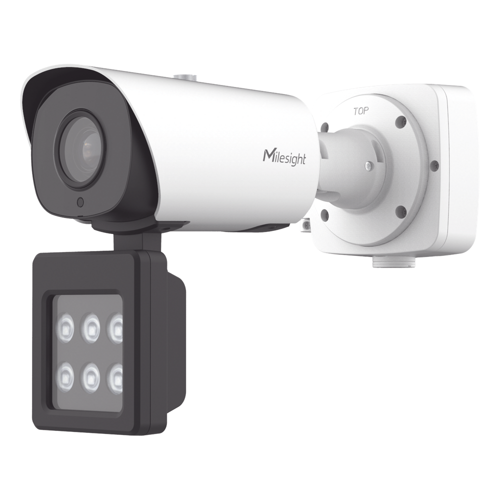 Cámara Bullet AI Road Traffic Pro / LPR en Tiempo Real / Luz Suplementaria IR/Blanca / 90 fps / Starvis 0.002 Lux / Super WDR 140dB / IP67 / ONVIF y