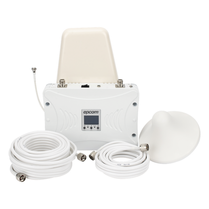 Kit Amplificador de Señal Celular 2G, 3G y 4G / Mejora llamadas convencionales y VoLTE / Amplifica señal de TELCEL, AT&T y MOVISTAR / Cubre hasta 300
