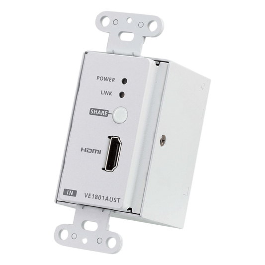 Transmisor HDMI | 4K a 40 metros | HDBaseT-Lite con placa de pared estadounidense/PoH