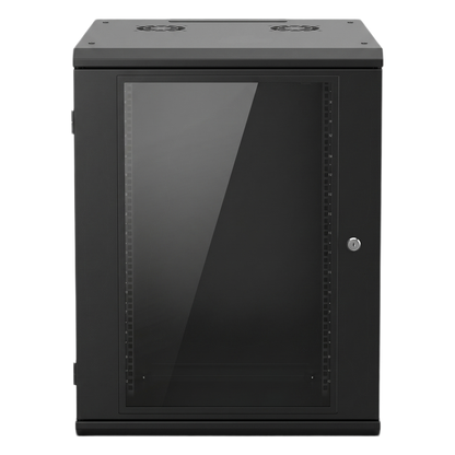 Gabinete de Pared 16U de 635 mm de Profundidad, Rack de 19 in en Acero Reforzado: Compacto y Resistente para Soluciones Profesionales