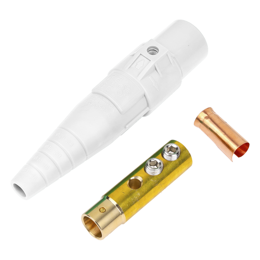 Conector camlock 400 AMPERES HEMBRA COLOR BLANCO