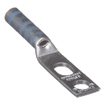 Zapata de compresión LCC6-14JAW-l para cal. 6 Awg, Doble barreno para tornillo prisionero de 1/4, 1 pz