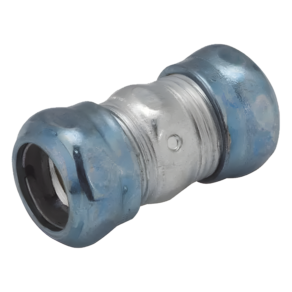 Cople Compresión Hermético de Acero Galvanizado para Pared Delgada de 1 1/2" .