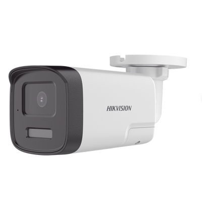 [Audio Bidireccional + Dual Light + ColorVu] Bala TURBOHD 4K (8 Megapixel) / Lente 2.8 mm / 40 mts IR EXIR + 40 mts Luz Blanca / Micrófono y Bocina