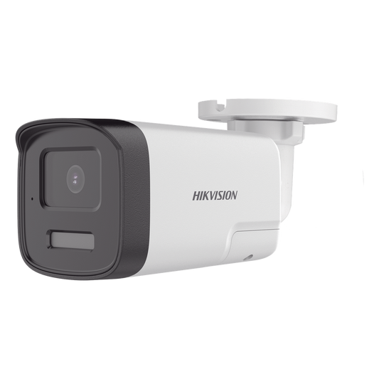 [Audio Bidireccional + Dual Light + ColorVu] Bala TURBOHD 4K (8 Megapixel) / Lente 2.8 mm / 40 mts IR EXIR + 40 mts Luz Blanca / Micrófono y Bocina