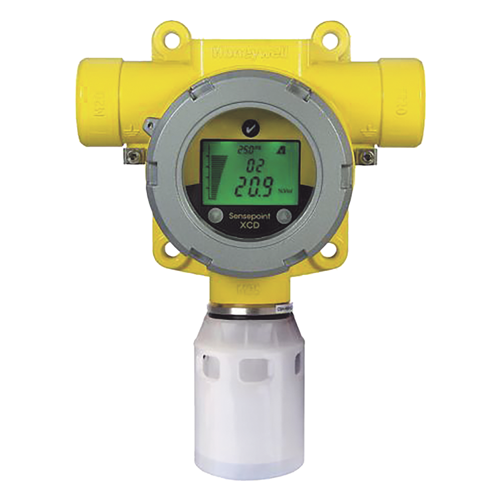Detector fijo de gas industrial con sensor electroquímico de monóxido de carbono, salida 4-20 mA y Modbus, carcasa de aluminio IP66, certificado