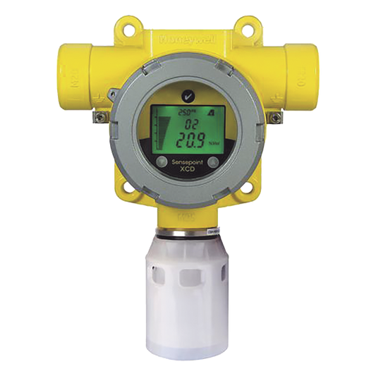 Detector fijo de gas industrial con sensor electroquímico de monóxido de carbono, salida 4-20 mA y Modbus, carcasa de aluminio IP66, certificado