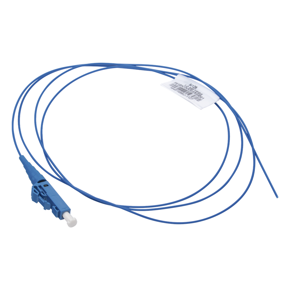 Pigtail de Fibra Óptica LC Simplex, Monomodo OS2 9/125, 900um, Color Azul, 2 Metros (6.56 Pies)