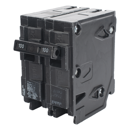 Interruptor automático enchufable tipo QP 2 polos, 100 amp
