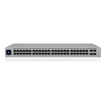 USW-48 — Switch Layer 2 de 48 Puertos GbE + 4 Puertos SFP con Diseño Fanless para Funcionamiento Totalmente Silencioso