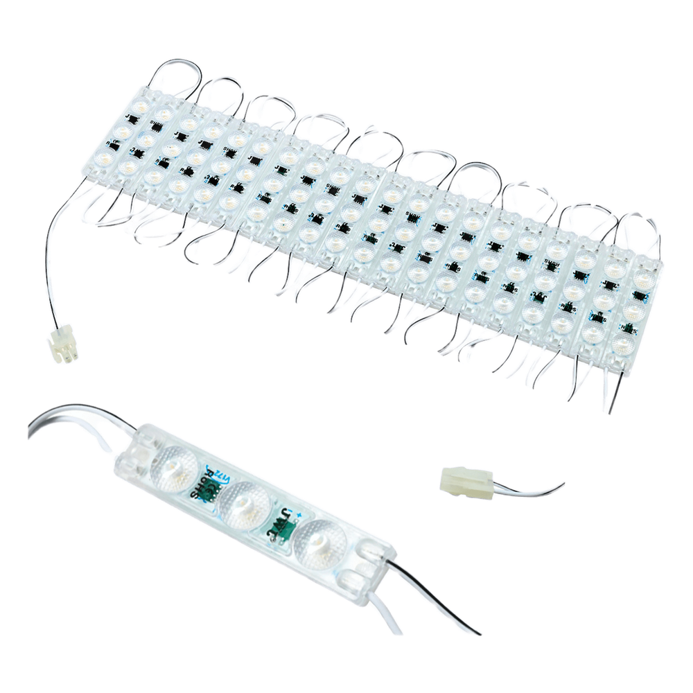 Cadena con 20 Módulos LED Individuales / Resistente a Intemperie / 4500 Lúmenes / 110V / Luz Cálida 2 700 K / Conectados en Serie / No Requiere