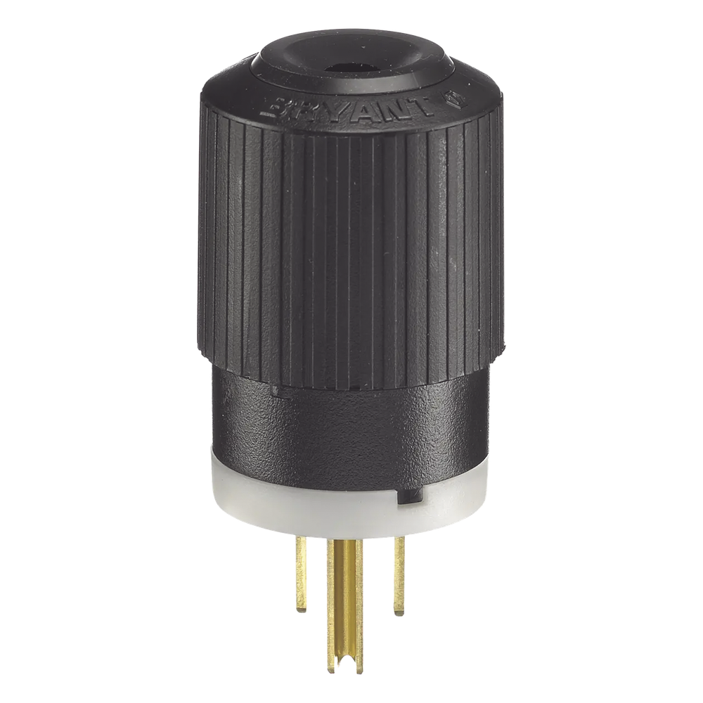Clavija Negra 15 A 125 V CA 2 Polos 3 Hilos (NEMA 5-15P).