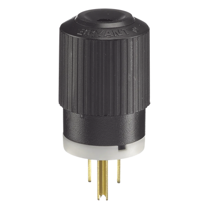 Clavija Negra 15 A 125 V CA 2 Polos 3 Hilos (NEMA 5-15P).