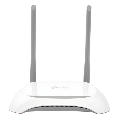 Router Inalámbrico WISP, 2.4 GHz, 300 Mbps, 2 antenas externas omnidireccional 5 dBi, 4 Puertos LAN 10/100 Mbps, 1 Puerto WAN 10/100 Mbps, control de