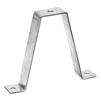 Soporte doble para sujetador universal, ideal para instalación en techo, con acabado Electro Zinc para varilla de 1/4 y 5/16