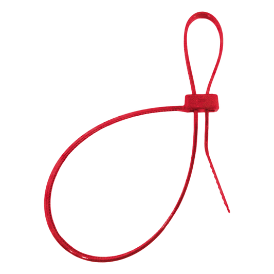 Cincho Plastico de doble lazo para sujetar cable de detección lineal de temperatura, paquete con 100 piezas