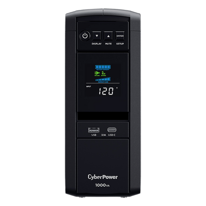 UPS de 1000 VA/600 W, Topología Línea Interactiva, Entrada 120 Vca NEMA 5-15P, Onda Senoidal Pura, Tipo Torre, Con 10 Tomas NEMA 5-15R
