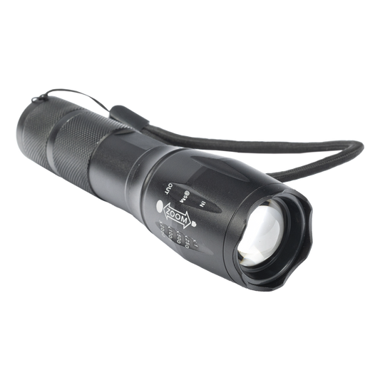 Linterna LED de Aluminio, 600 Lúmenes, IPX4, Resistente al Agua