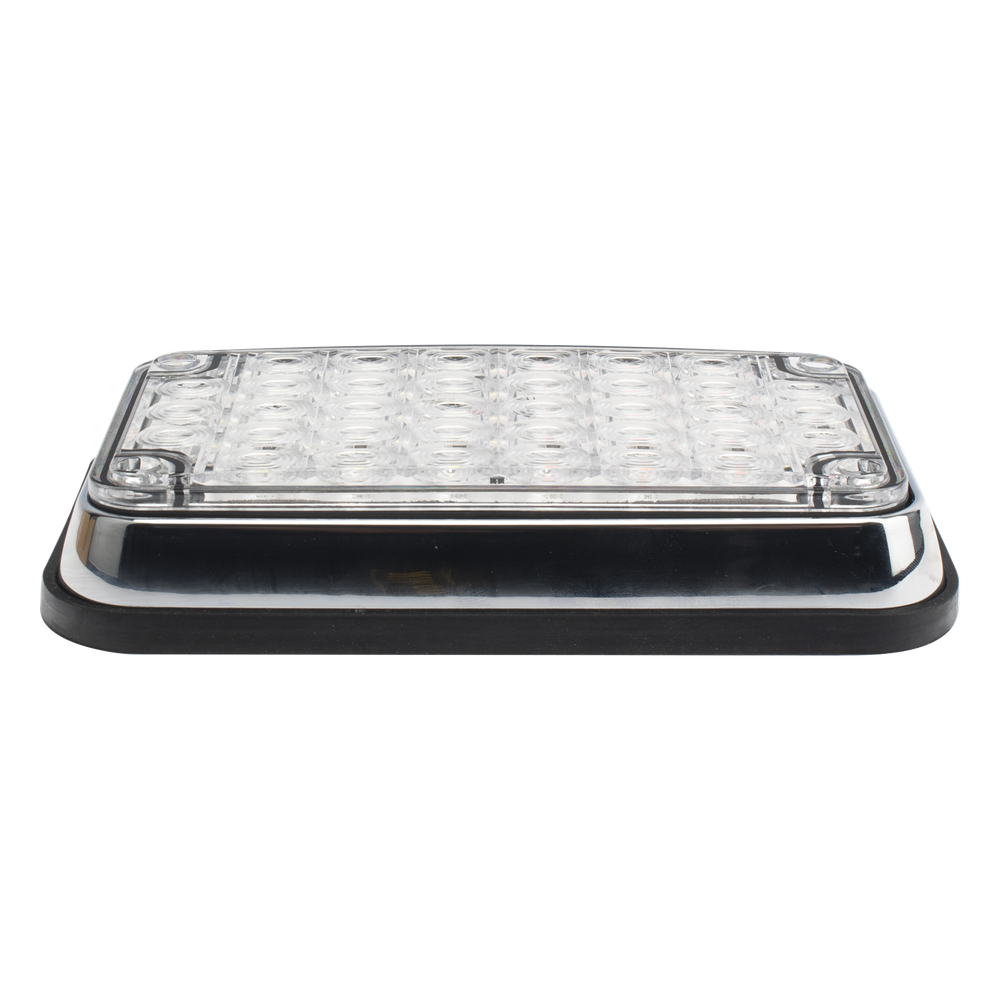 Luz de Advertencia de 6X4", Bicolor Rojo/Claro, Ideal para Ambulancias