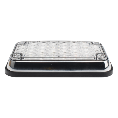Luz de Advertencia de 6X4", Bicolor Rojo/Claro, Ideal para Ambulancias