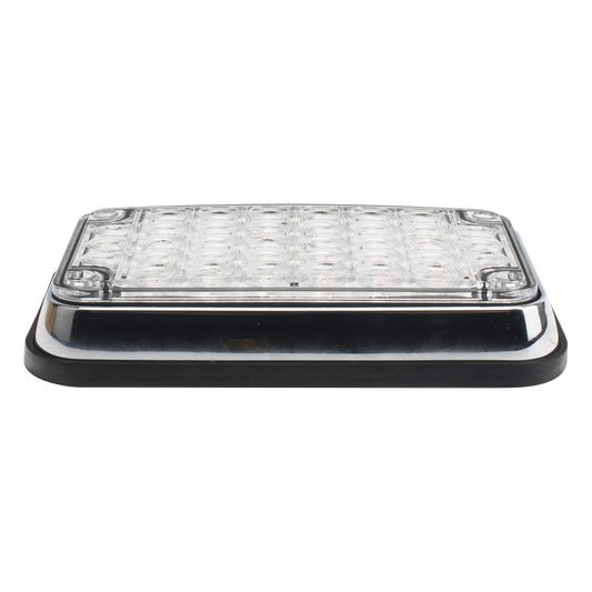 Luz de Advertencia de 6X4", Bicolor Rojo/Claro, Ideal para Ambulancias