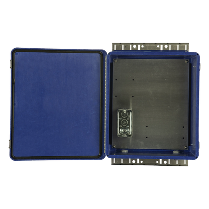 Gabinete de Seguridad para Wireless, NEMA 4X, IP66, de 356 x 305 x 152 mm, Color Azul