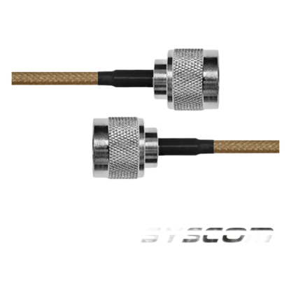 Jumper de Cable Coaxial de 60 cm (23.62 Pulgadas), con Conectores N Macho Ambos Extremos