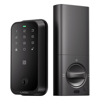 Cerradura Inteligente con Huella Digital LNDU HK01W / WiFi Integrado / Compatible Apple HomeKit / Teclado Táctil / 8 Baterías AA / Escaneo