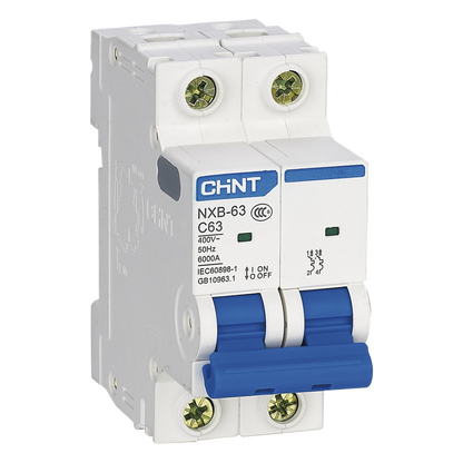 Pastilla para Riel Din, 2 Polos, 32 Amp, Vca:110/415v, 6kA, Catálogo: NXB632PC32.