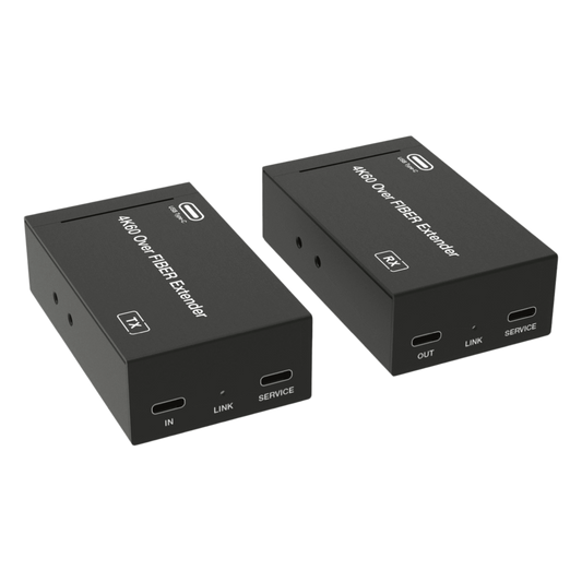 Extensor USB-C 4K60 sobre fibra única hasta 10 km