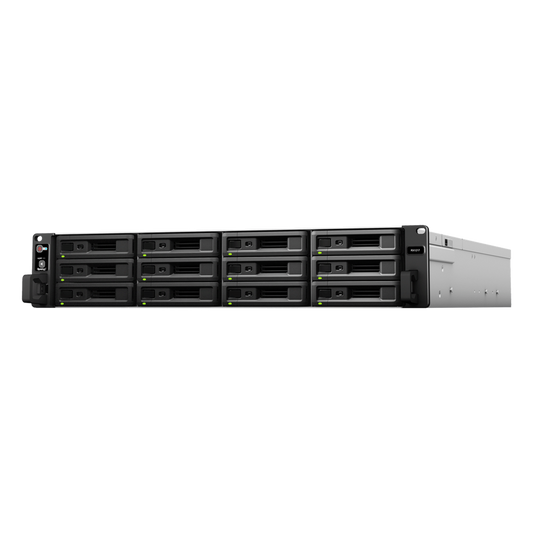 Unidad de Expansión Synology RX1217/RX1217RP | 12 Bahías de Disco | Compatible con SATA 3.5” y 2.5” | Expansión de Volumen en Línea | Fuentes de